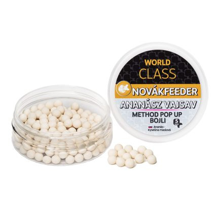 NOVÁKFEEDER WORLD CLASS METHOD POP UP BOILIE 5mm Ananás-Kyselina maslová