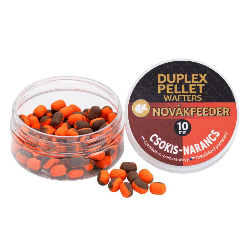 NOVÁKFEEDER DUPLEX PELET 10MM ČOKOLÁDA-POMARANČ