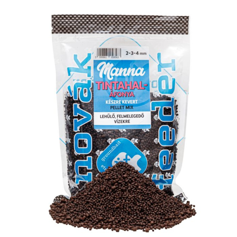 Manna Pelet Mix 2-3-4mm na Studenú vodu Kalamár-Čučoriedka 600g